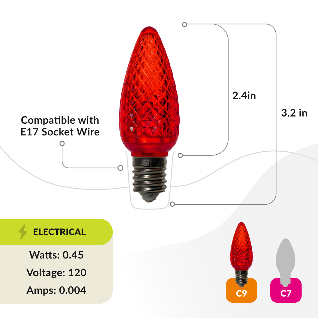 100ft Roofline Bundle - C9 Bulbs