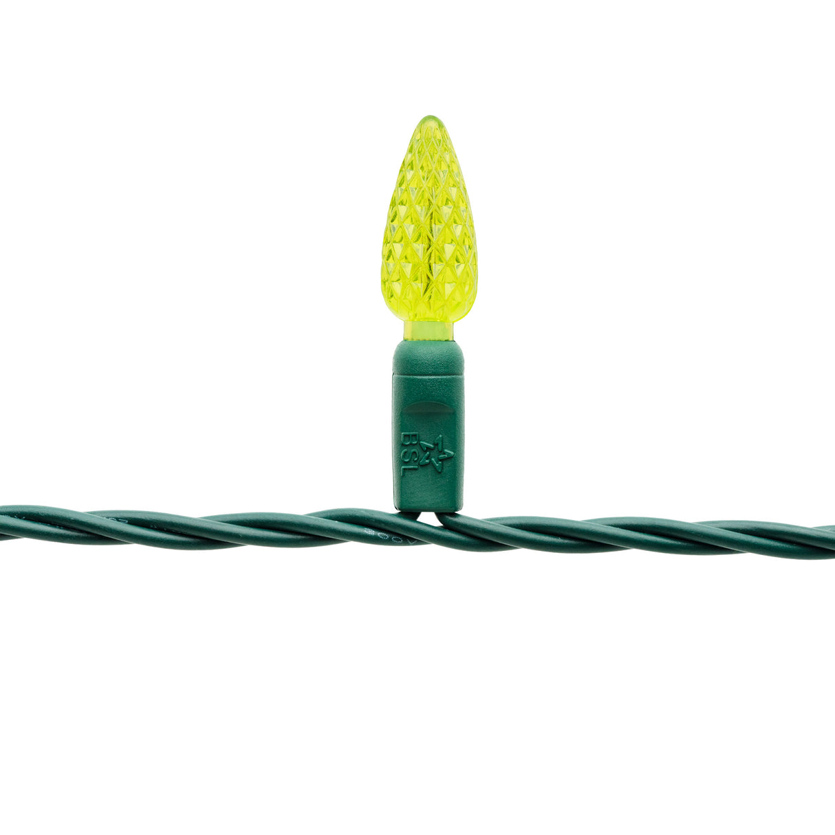 C6 String Lights - Green Wire (25ft)