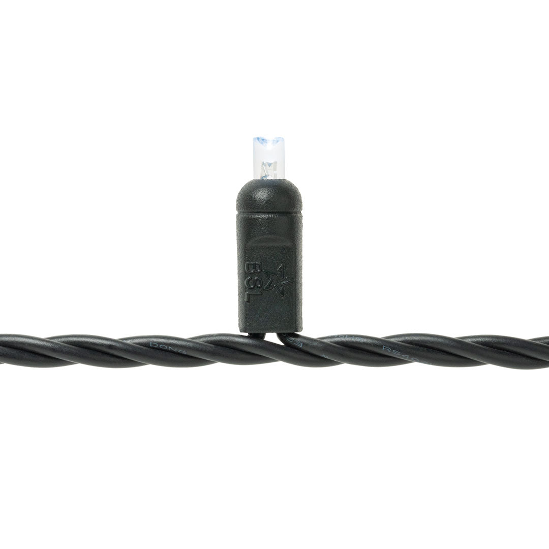 Twinkle Curtain Lights - Black Wire - 20 LED (7 ft)