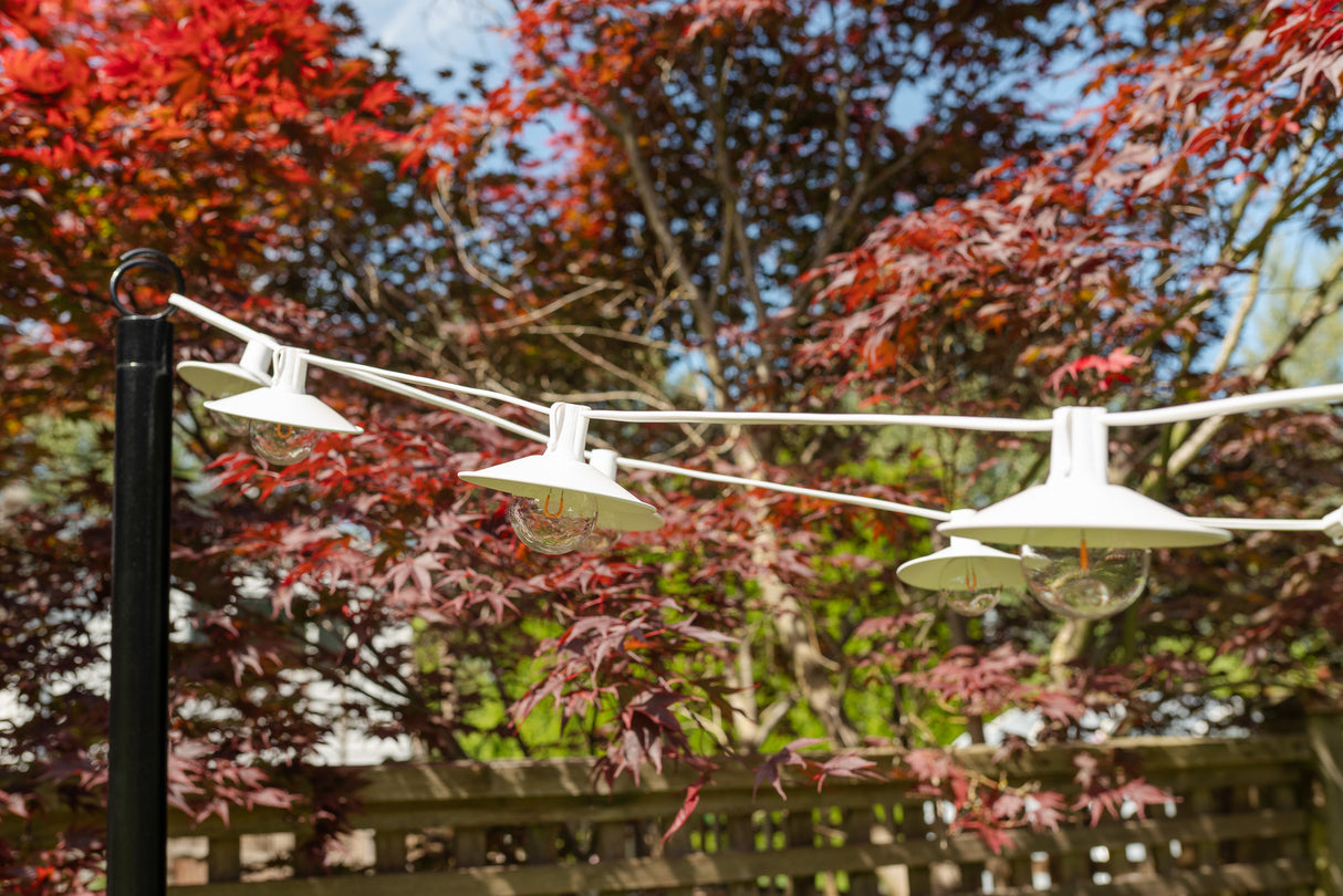 Metal Shades Patio Kit (White Wire + Shades)