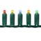 Steady Mini Lights - Coaxial Plug Multicolor / Green Wire / 25 ft