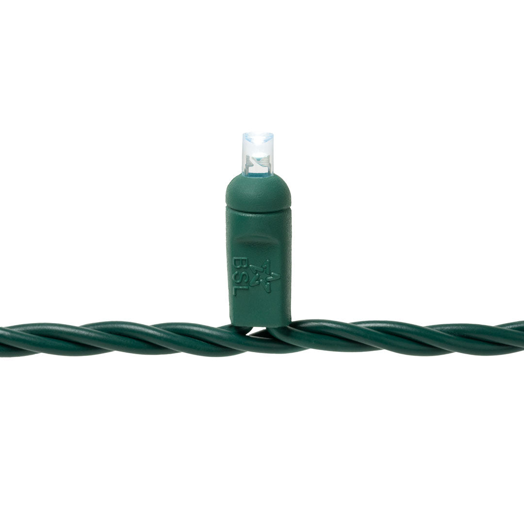 Steady Mini Lights - Green Wire - Standard Plug (25 ft)
