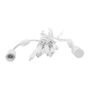 Steady Curtain Lights - White Wire - 20 LED (7 ft)