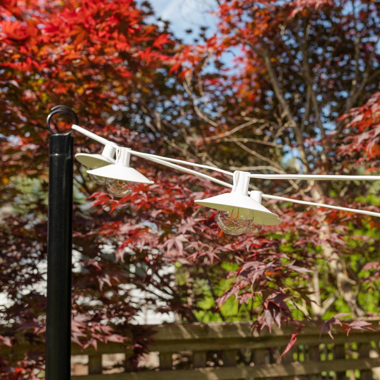 Metal Shades Patio Kit (White Wire + Shades)