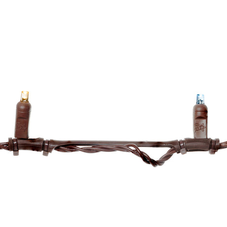 Twinkle Stretch String Mini Lights - Brown Wire (30 ft)