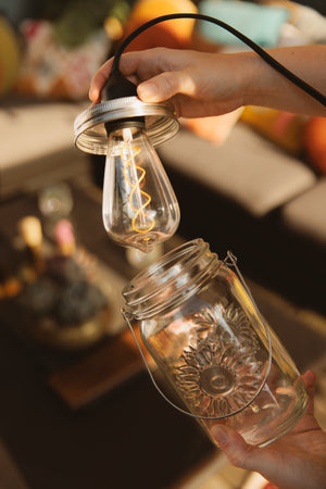 Mason Jar Pendant Lantern