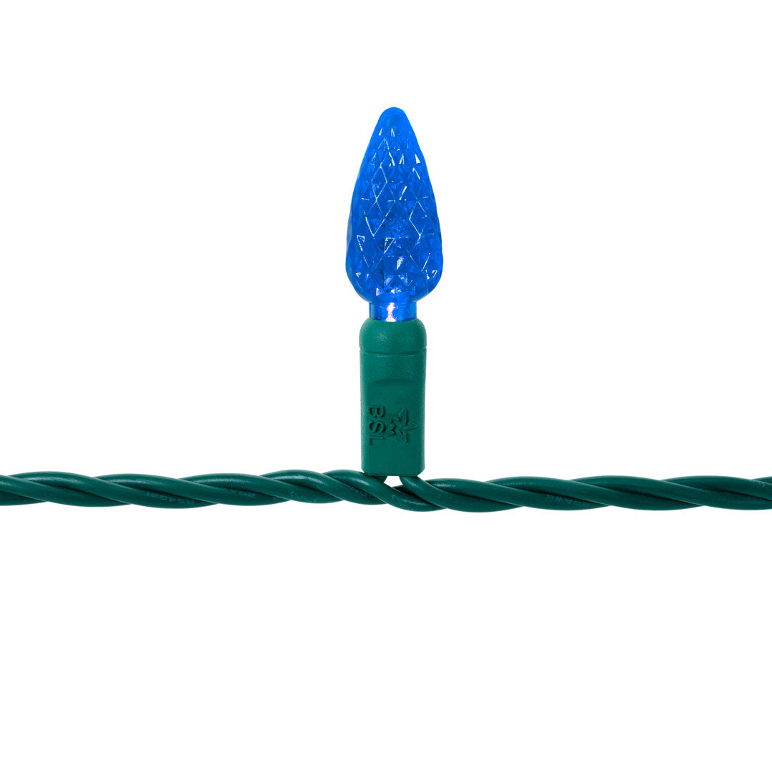 C6 String Lights - Green Wire (25ft)