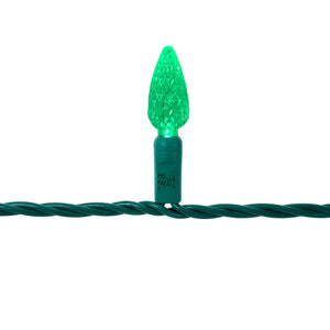 C6 String Lights - Green Wire (25ft)