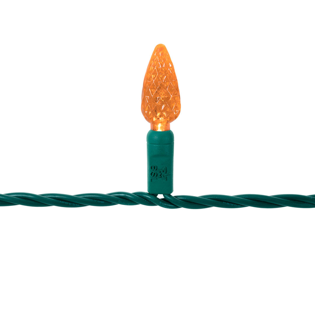 C6 String Lights - Green Wire (25ft)