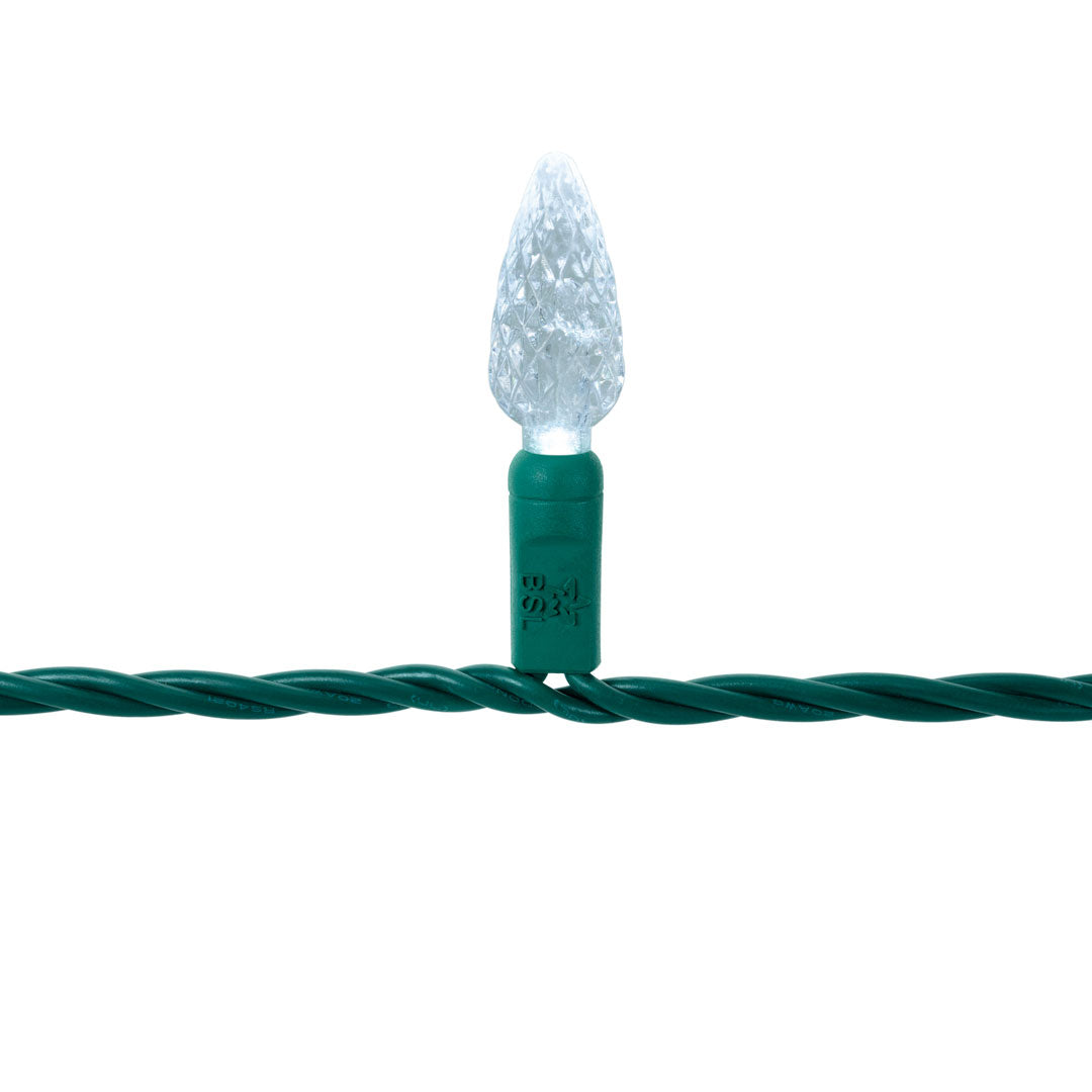 C6 String Lights - Green Wire (25ft)