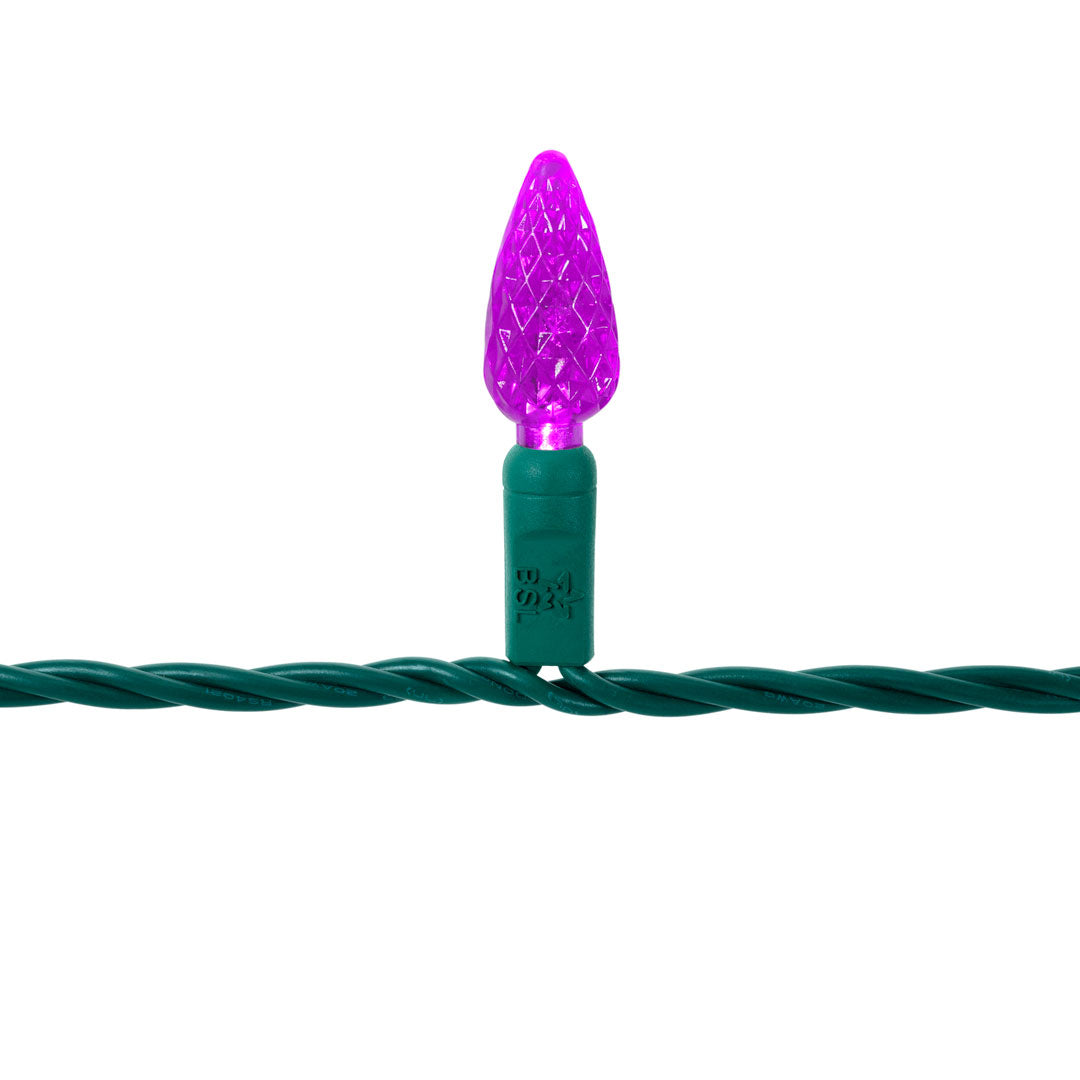 C6 String Lights - Green Wire (25ft)