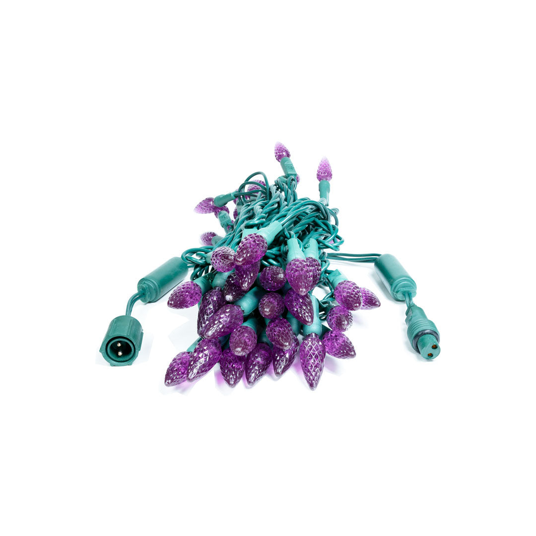 C6 String Lights - Green Wire (25ft)