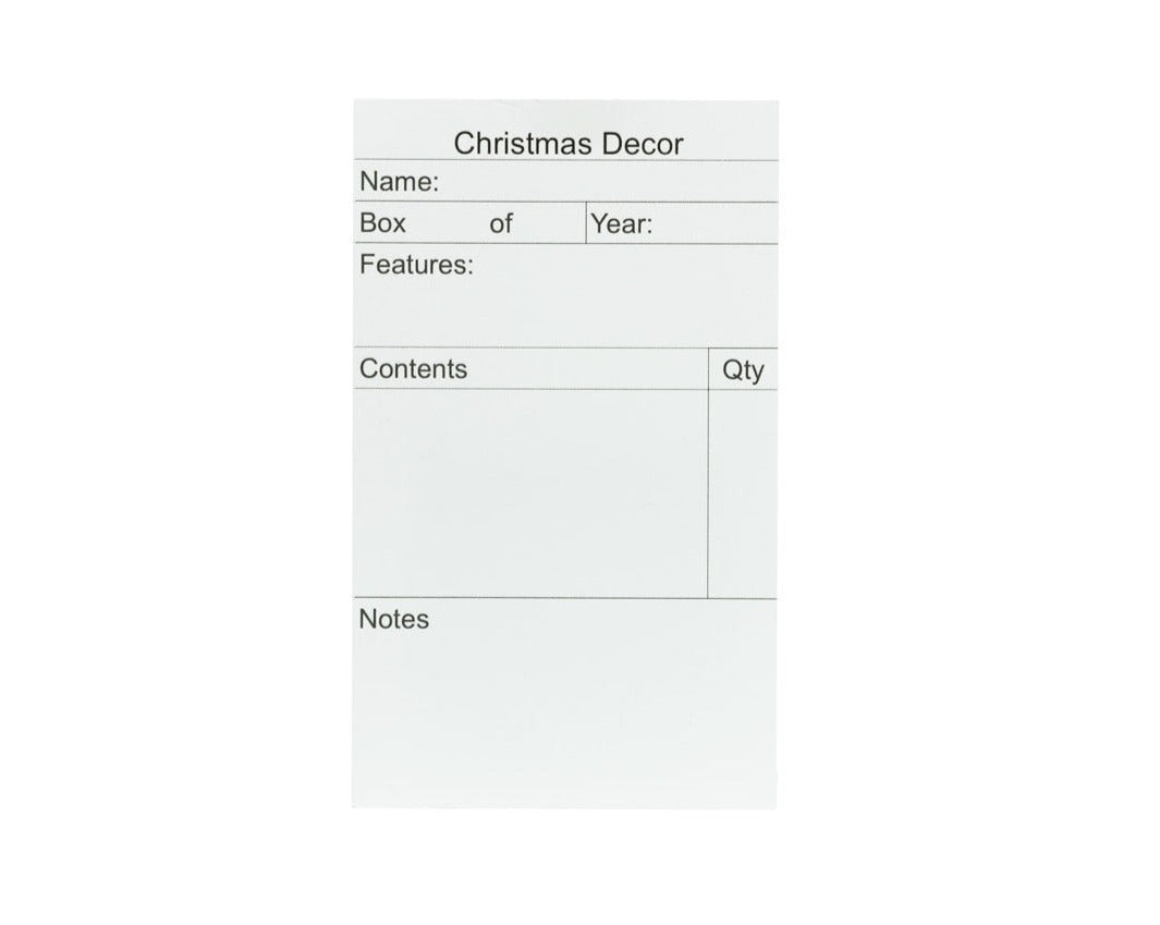Christmas Decor Storage Labels (Pack of 50)