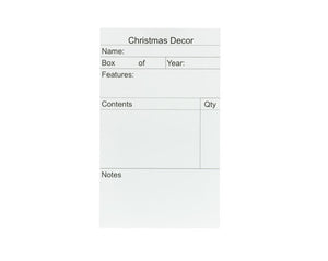 Christmas Decor Storage Labels (Pack of 50)
