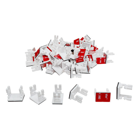 Extra Hold Adhesive Clips (Pack of 100)